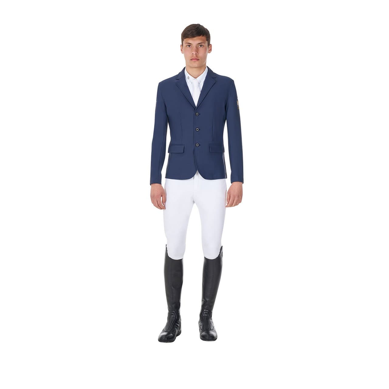Giacca uomo da concorso tre bottoni Equestro X FISE, vista 9