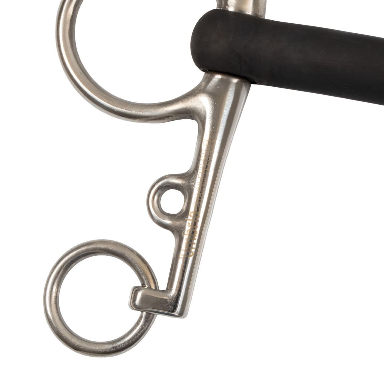 Pelham inox intero, gomma rigida, vista 1