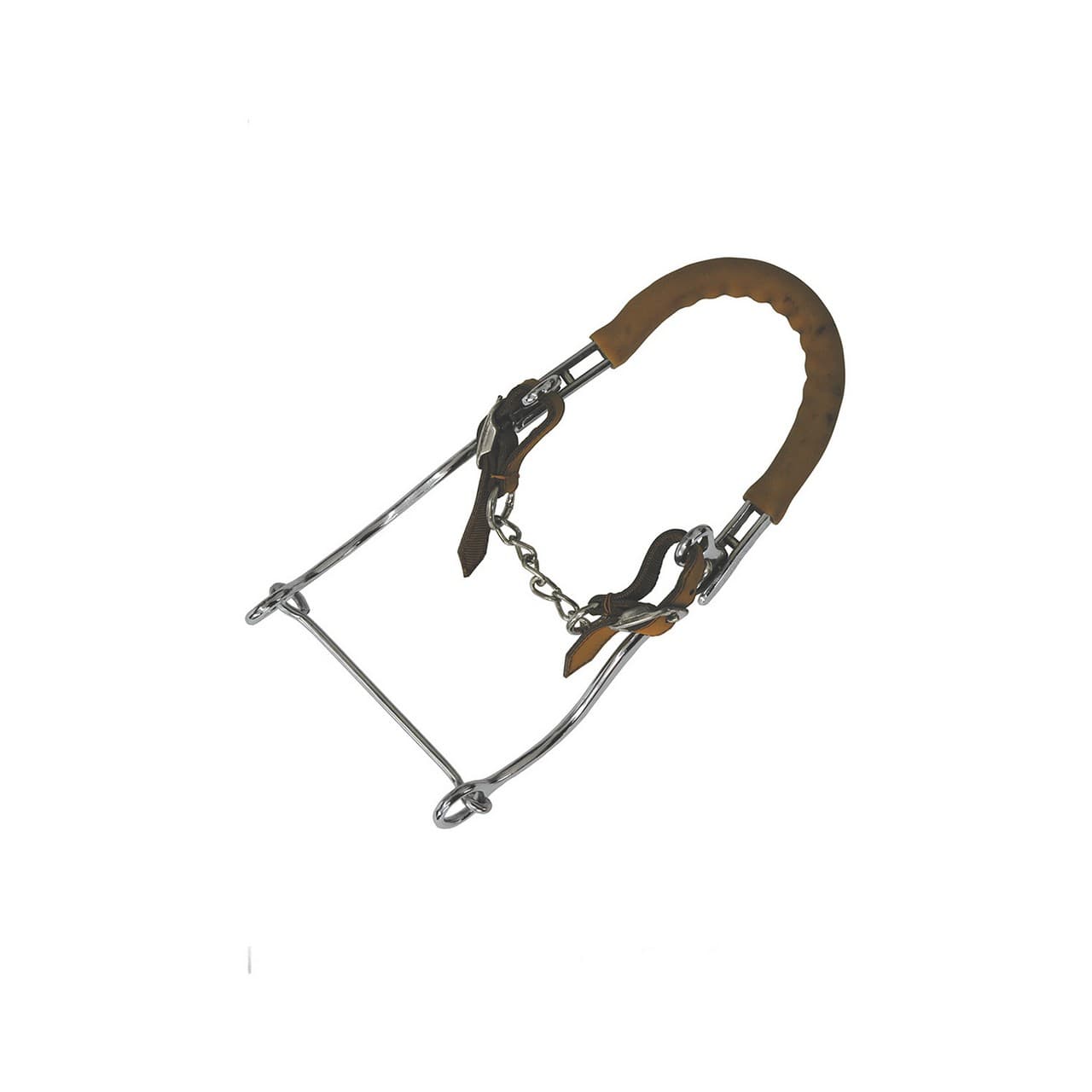 Hackamore cromato, aste lunghe, vista 1