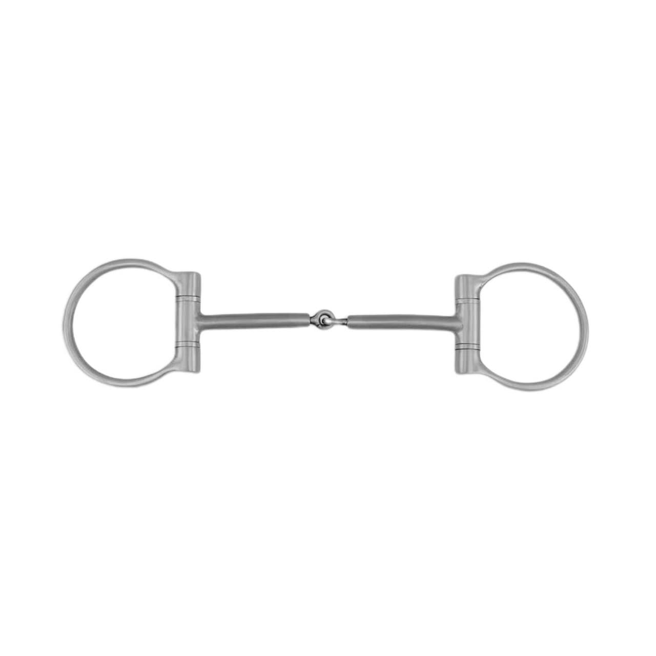 D-Ring Snaffle Bit pinchless curved 10mm, vista 1