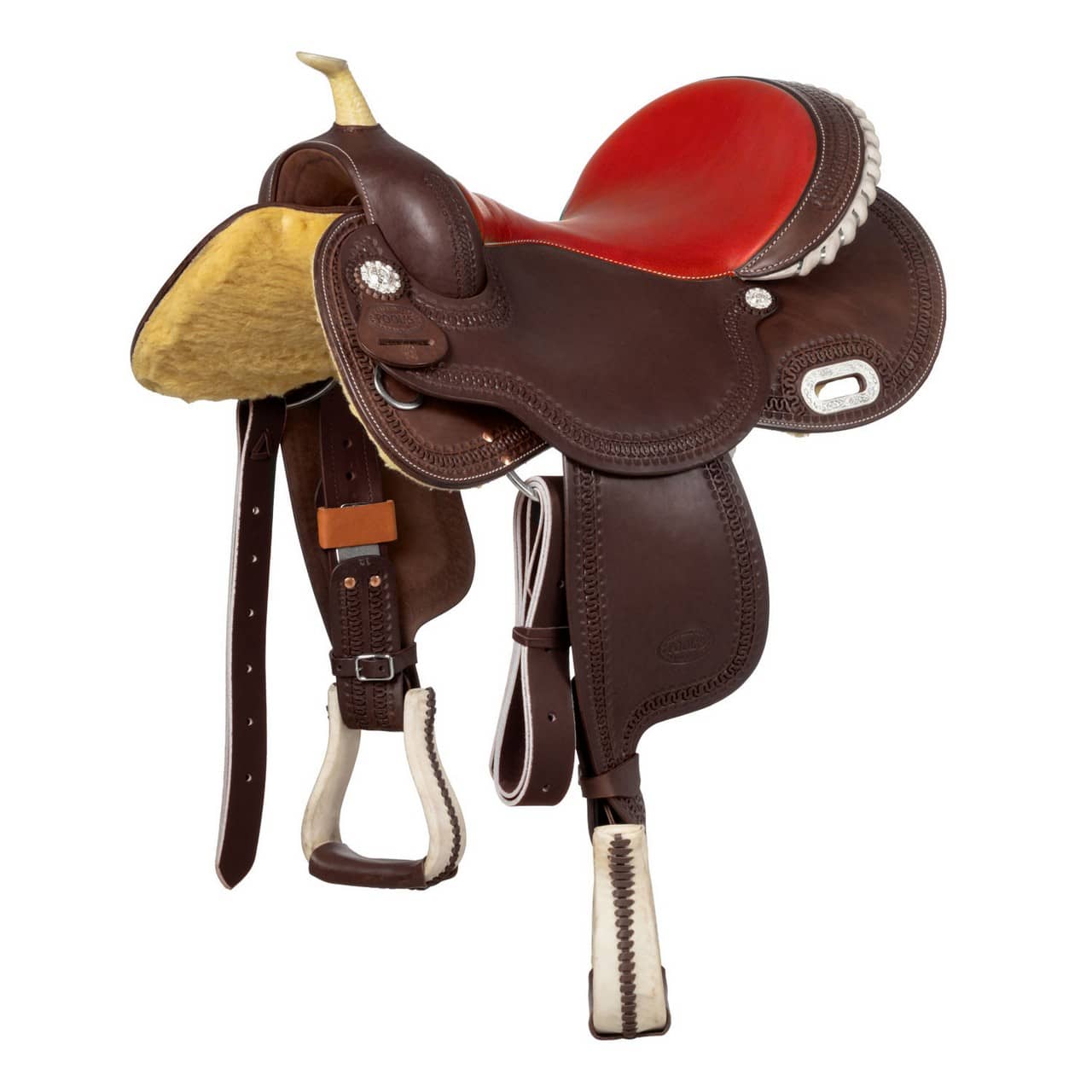 Sella da barrel Pool's modello Color 5020, red seat