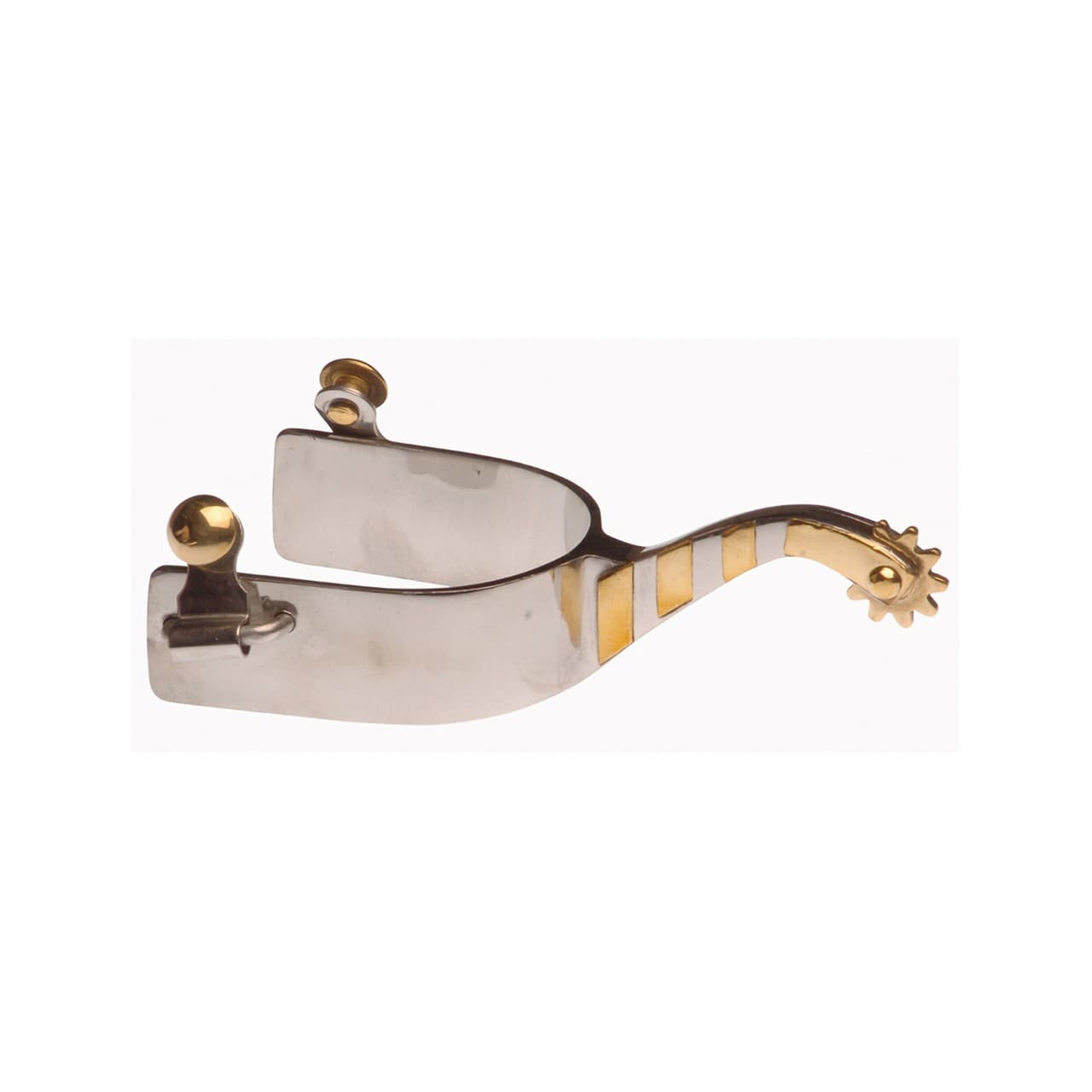 Speroni western inox larghi, ottone, vista 1