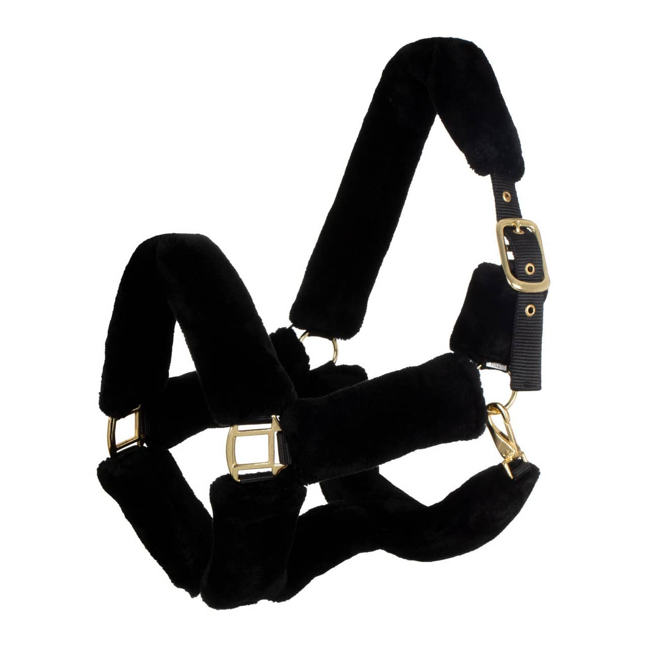 Cavezza in nylon con inserti in lana sintetica Premium