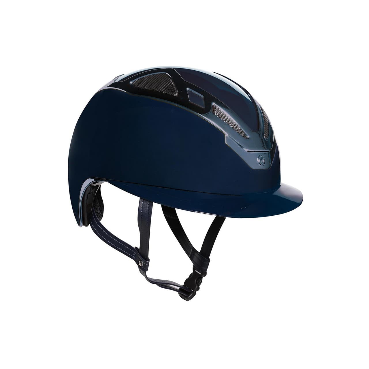 Casco Apex Chrome blu navy glossy, vista 1