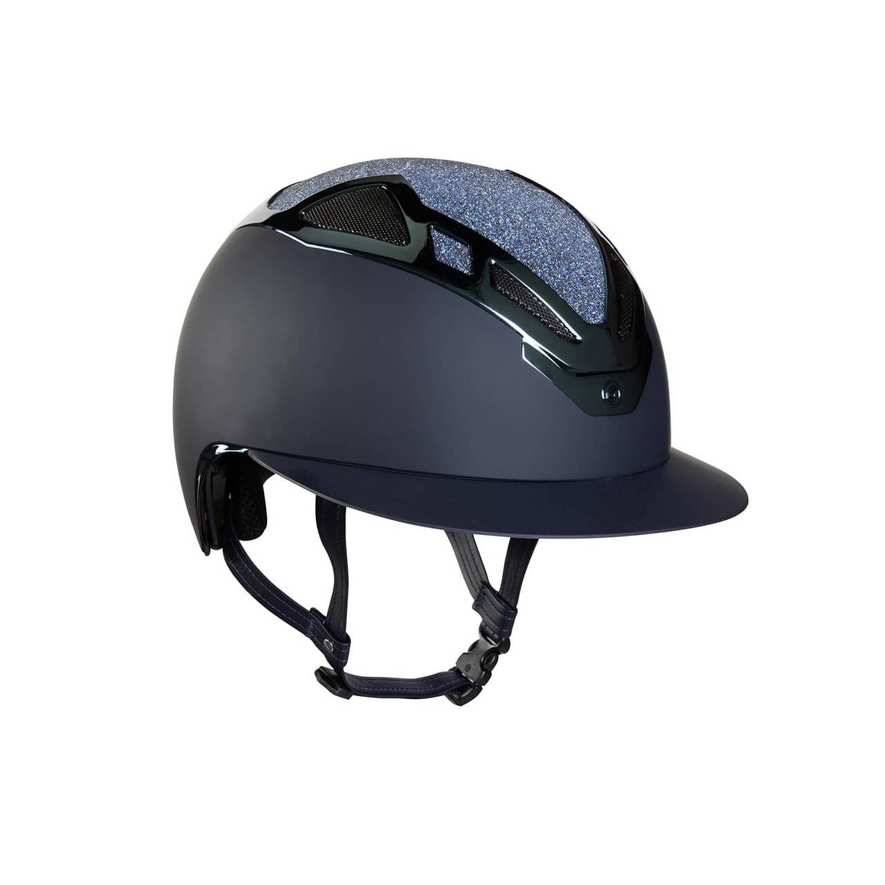 Casco Apex Swarovski Lady blu navy