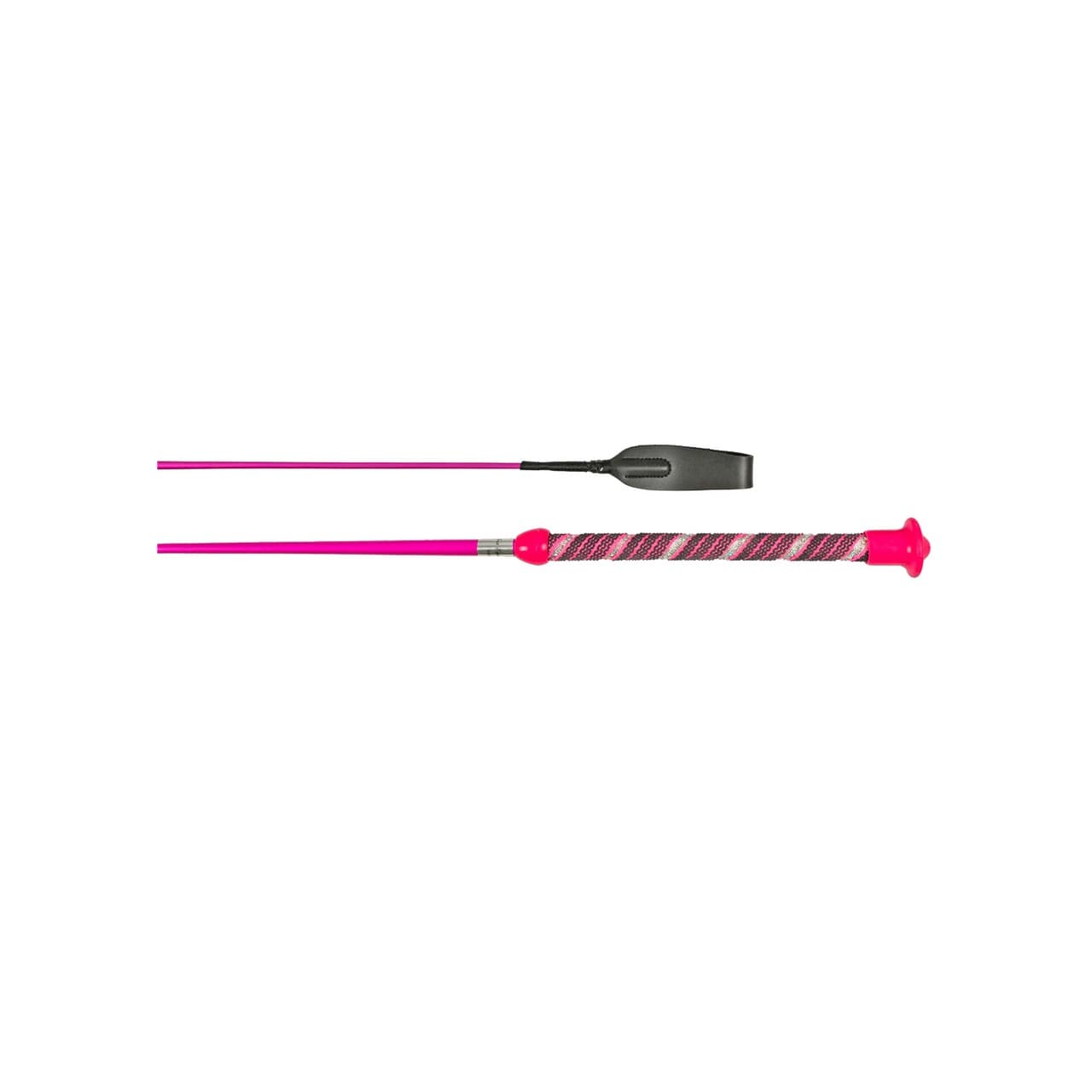 Frustino modello "Silver Stripe Flying" manico grip, fusto lucido, vista 1