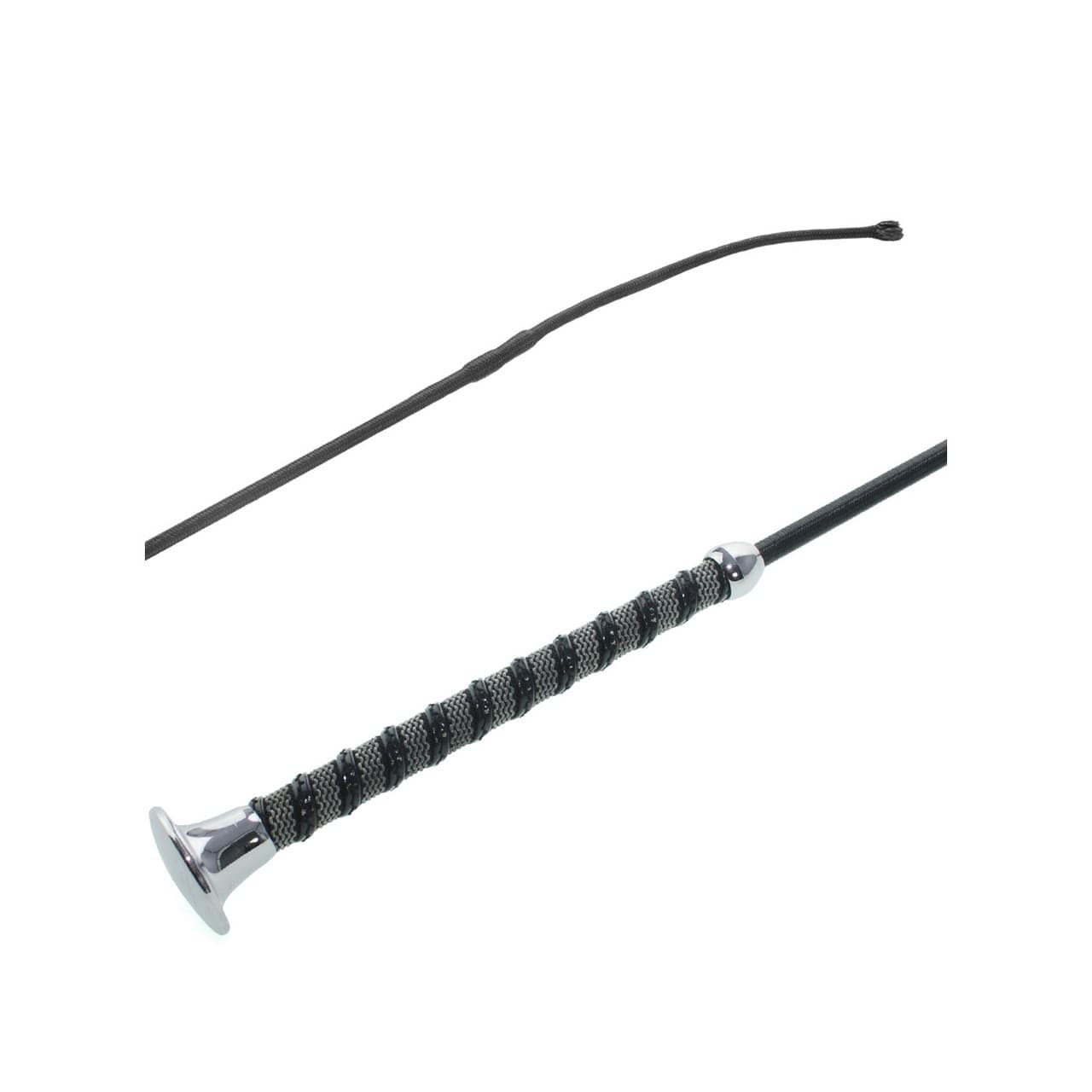 Frustino dressage manico bicolore grip + pelle, vista 1