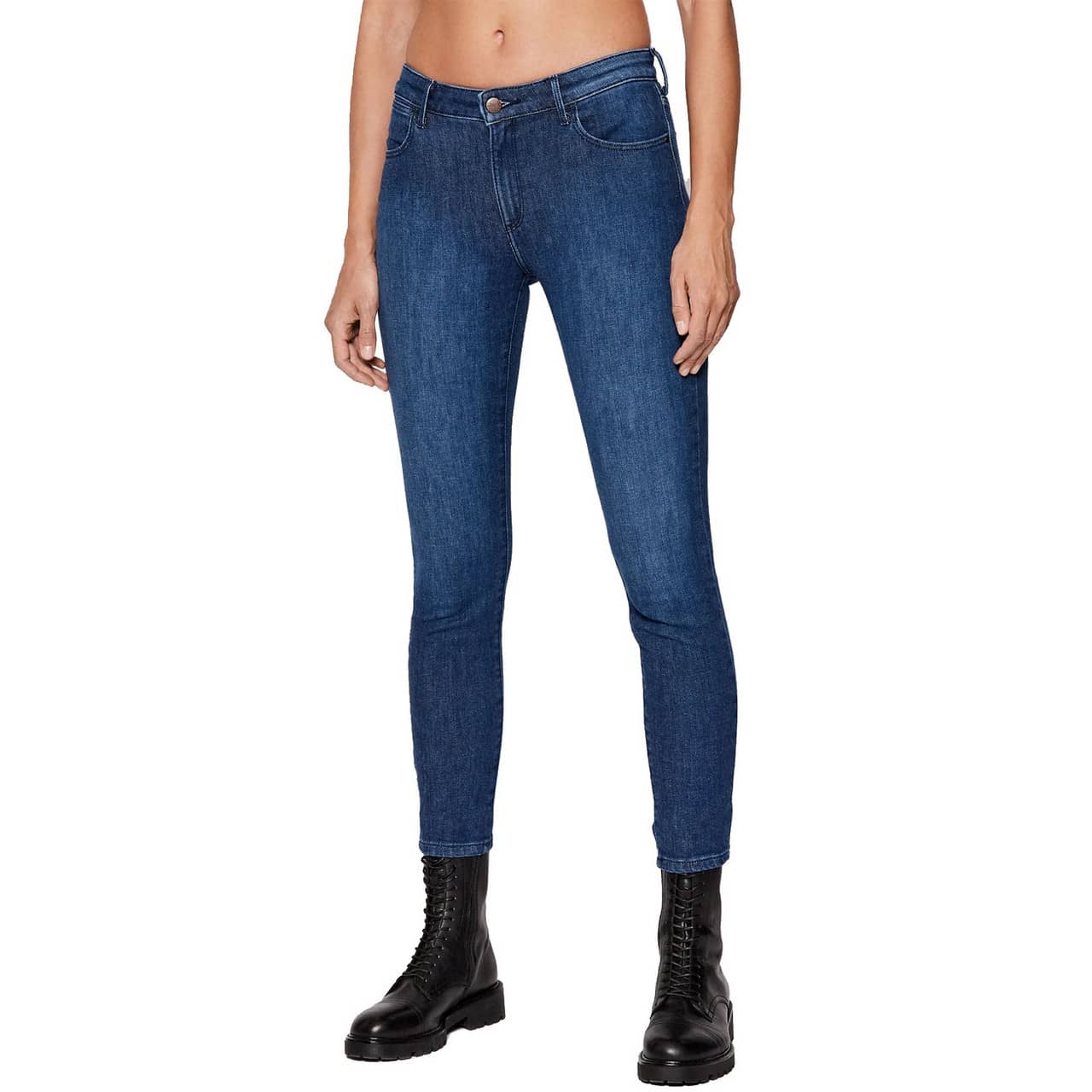 Jeans donna skinny Authentic blue elasticizzato