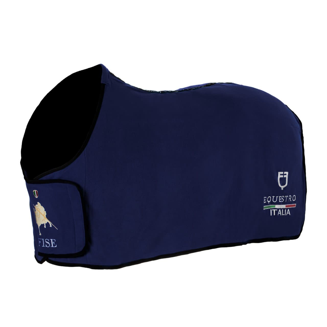 Coperta in pile con chiusura frontale Equestro X FISE, vista 1