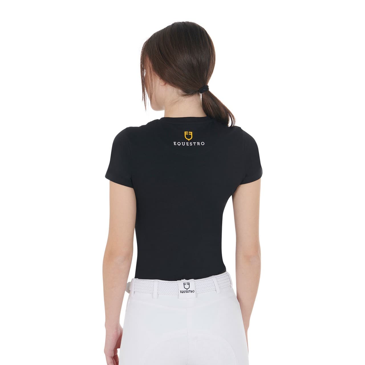 T-shirt donna slim fit con stampa raggio di luna, vista 2