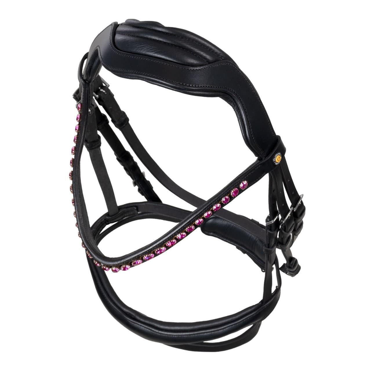 Testiera anatomica con strass fucsia, vista 8