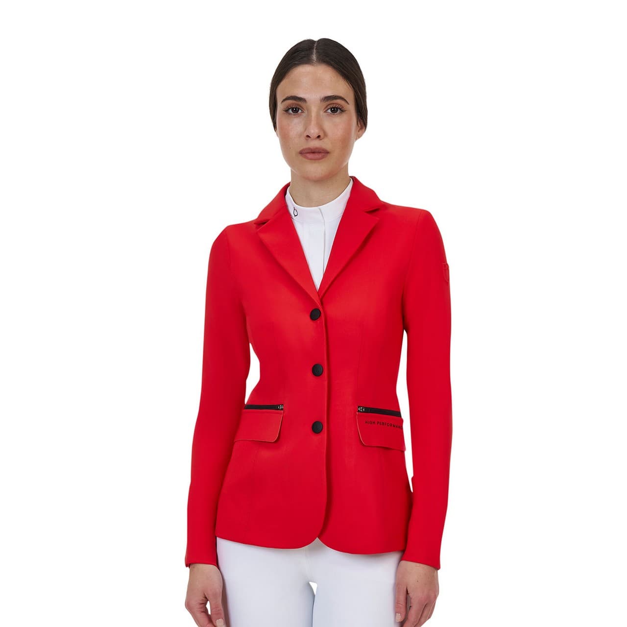 Giacca concorso donna Equestro Ridertechnology cuciture termosaldate, vista 1