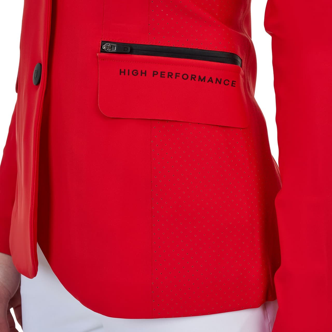 Giacca concorso donna Equestro Ridertechnology cuciture termosaldate, vista 4