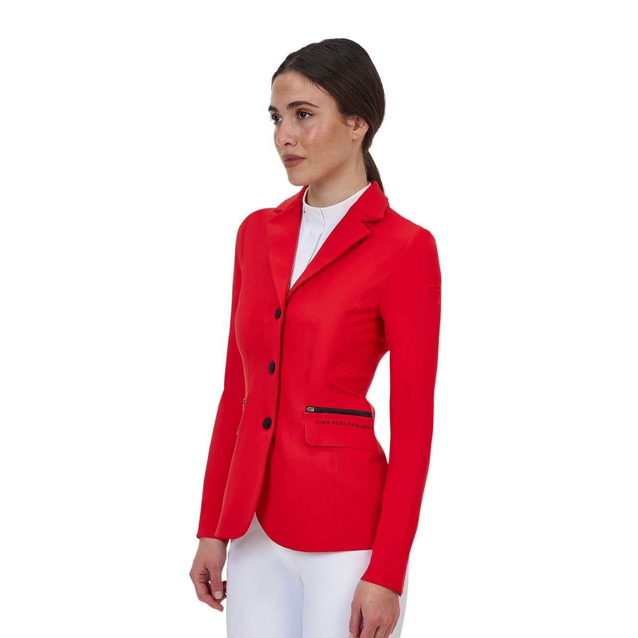Giacca concorso donna Equestro Ridertechnology cuciture termosaldate, vista 6