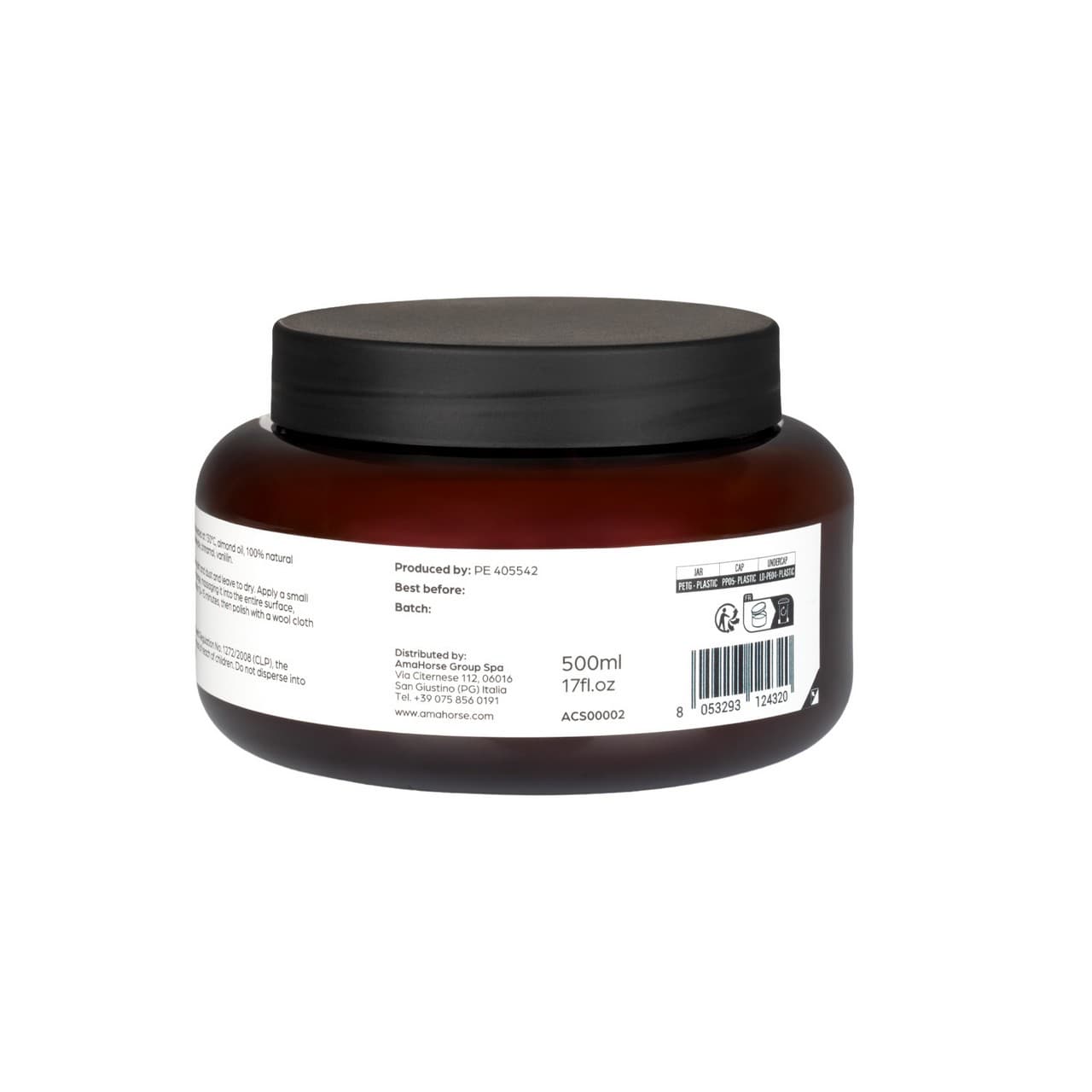 Balsamo cuoio alla mandorla 500ml (glicerina), vista 4